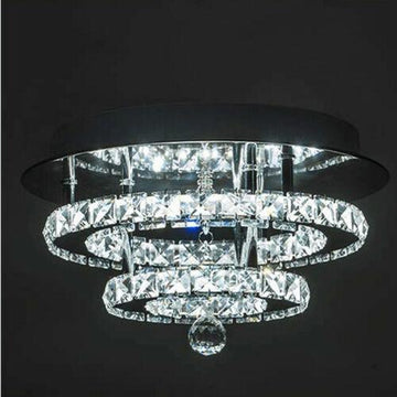 Jorunhe LED Crystal Ceiling Light 36 W Diamond Luster Style Dimmable Pendant Fixture Lighting Crystal Chandelier 2020Lighting-jorunhe